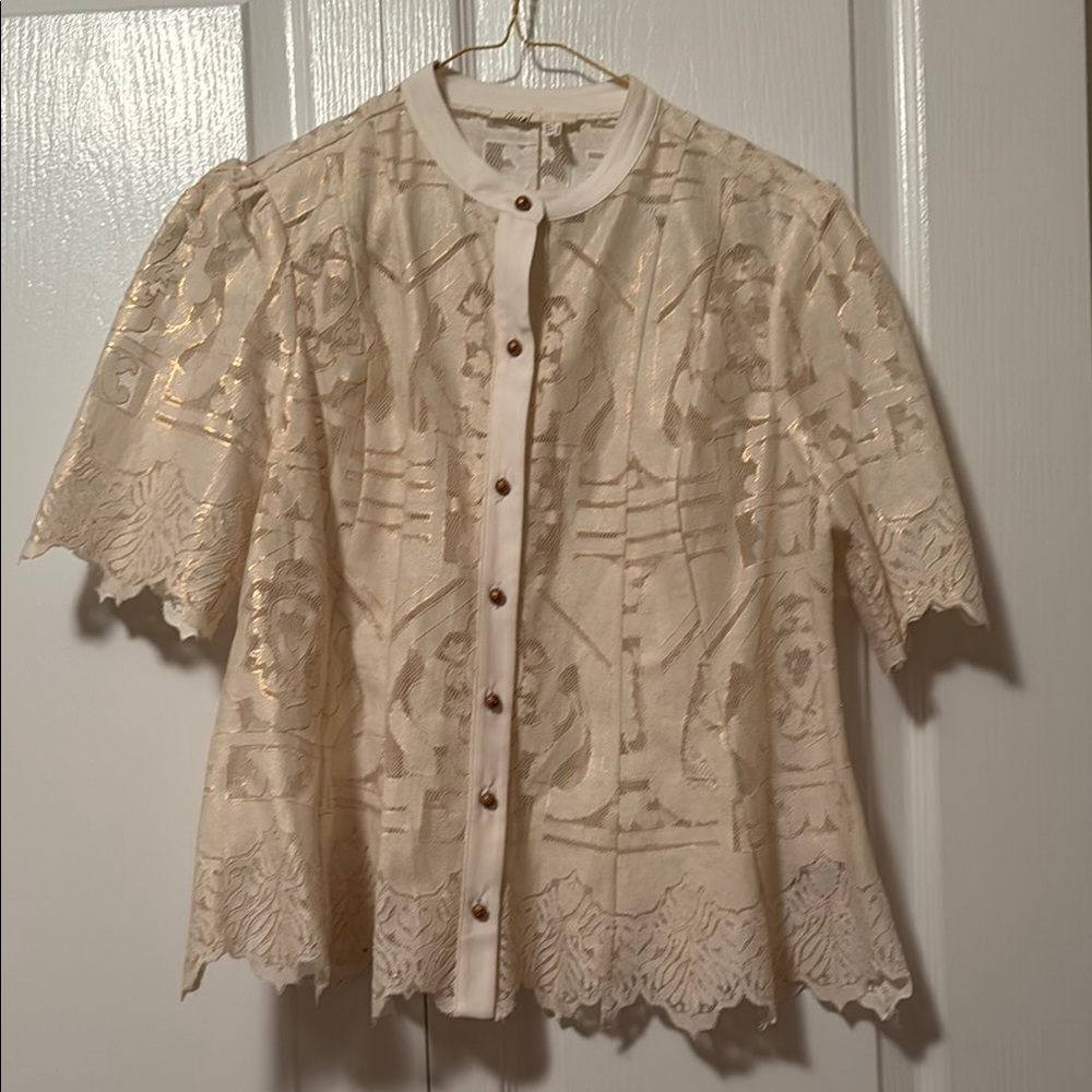 Floreat Cream Lace Blouse